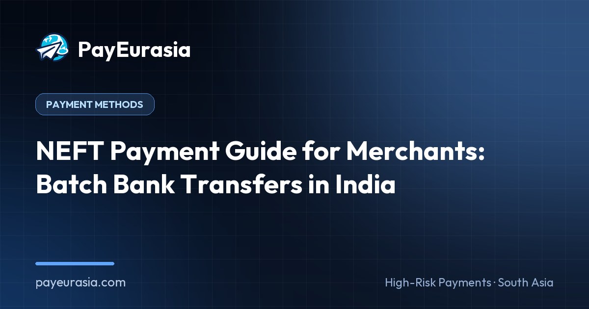 NEFT Payment Guide for Merchants: Batch Bank Transfers in India