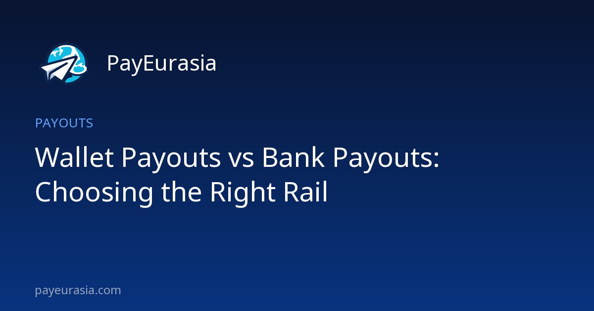 Wallet Payouts vs Bank Payouts: Choosing the Right Rail